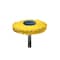 Dedeco Sunburst Radial Bristle Discs 2 in Curved Tc 6-Ply Yellow 80 Grit A/O 1/4 in 1/Unit 1807 - alternate 1